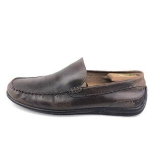 Ecco Brown Leather Casual Slip on Loafers EUR 44
